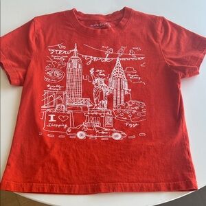 Red New York Graphic Tee